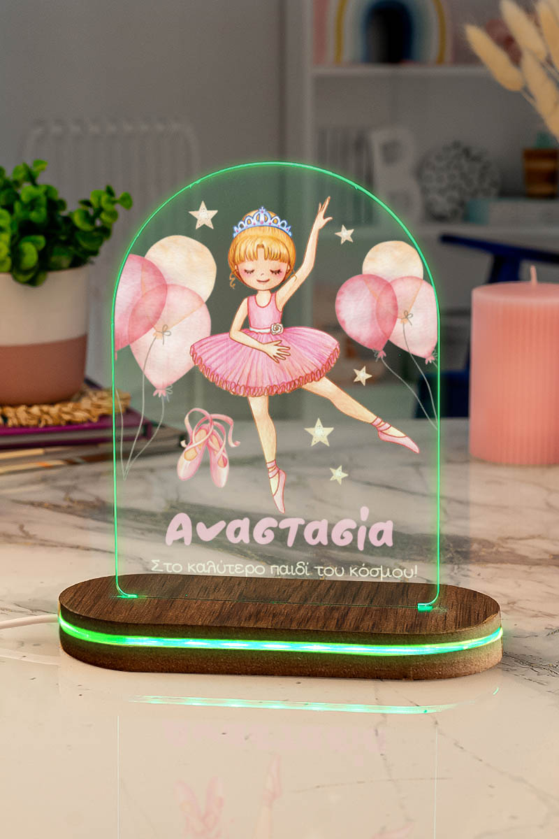 Φωτιστικό για Παιδικό Δωμάτιο με Σχέδιο Μπαλαρίνα