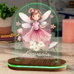 Φωτιστικό για Παιδικό Δωμάτιο με Σχέδιο Ροζ Νεράιδα