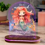 Φωτιστικό για Παιδικό Δωμάτιο με Σχέδιο Γοργόνα Στο Βυθό