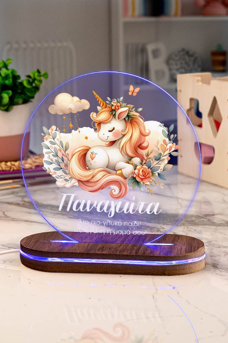 Φωτιστικό για Παιδικό Δωμάτιο με Σχέδιο Μονόκερος