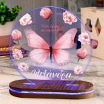 Φωτιστικό για Παιδικό Δωμάτιο με Σχέδιο Πεταλούδα Και Λουλούδια