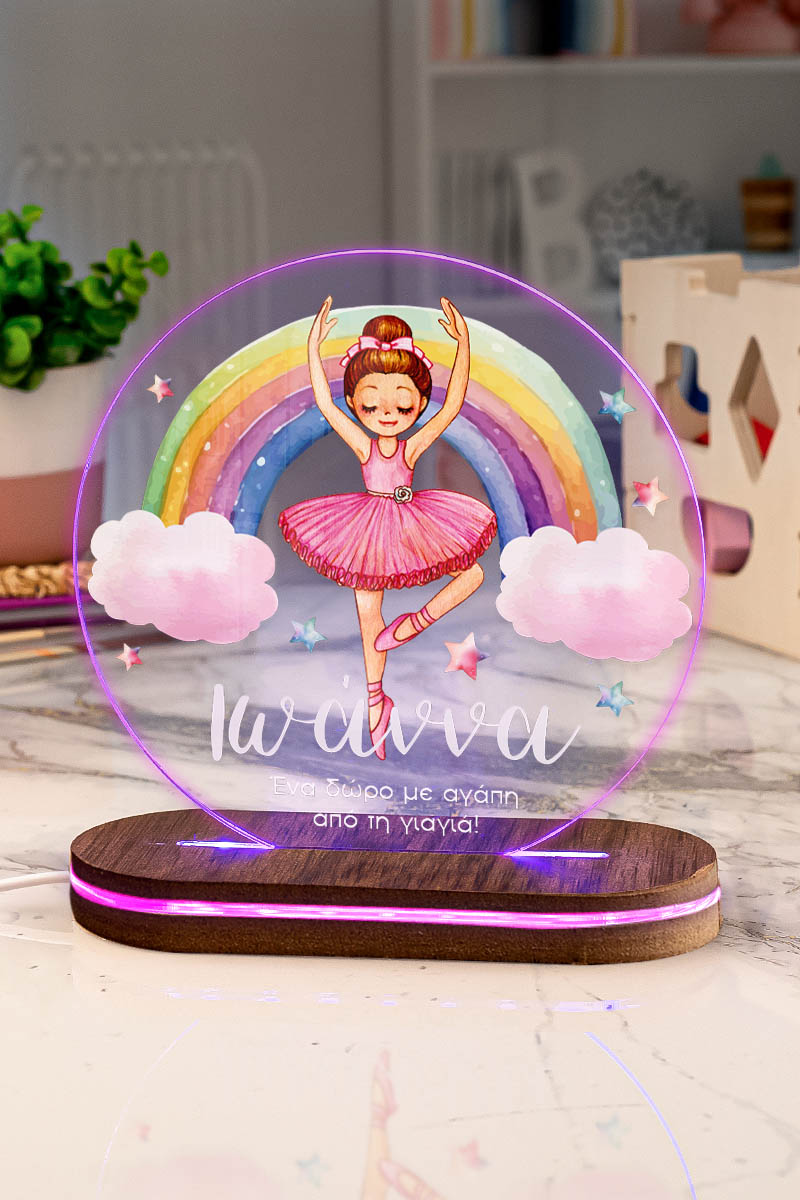 Φωτιστικό για Παιδικό Δωμάτιο με Σχέδιο Μπαλαρίνα