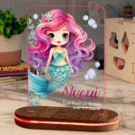 Φωτιστικό για Παιδικό Δωμάτιο με Σχέδιο Γοργόνα