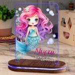 Φωτιστικό για Παιδικό Δωμάτιο με Σχέδιο Γοργόνα