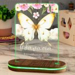 Φωτιστικό για Παιδικό Δωμάτιο με Σχέδιο Πεταλούδα Με Λουλούδια