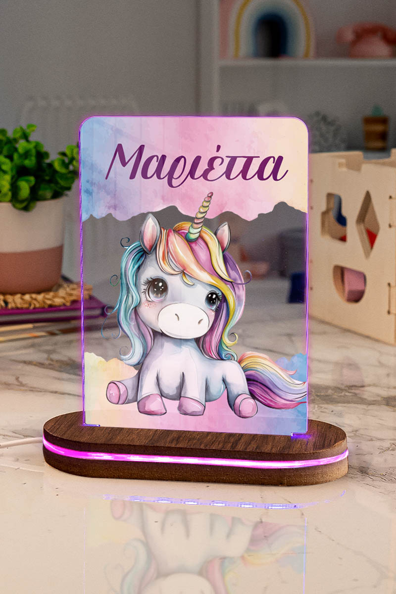 Φωτιστικό για Παιδικό Δωμάτιο με Σχέδιο Μονόκερο