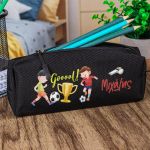 Σχολική Κασετίνα με Όνομα, σε Μαύρο Χρώμα & Σχέδιο Champion