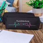 Σχολική Κασετίνα με Όνομα, σε Μαύρο Χρώμα & Σχέδιο Play