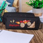 Σχολική Κασετίνα με Όνομα, σε Μαύρο Χρώμα & Σχέδιο Truck