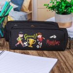 Σχολική Κασετίνα με Όνομα, σε Μαύρο Χρώμα & Σχέδιο Champion