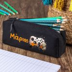 Σχολική Κασετίνα με Όνομα, σε Μαύρο Χρώμα & Σχέδιο Game X