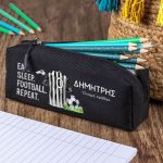 Σχολική Κασετίνα με Όνομα, σε Μαύρο Χρώμα & Σχέδιο Φανέλα 4