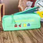 Σχολική Κασετίνα με Όνομα, σε Πετρόλ Χρώμα & Σχέδιο Pacman