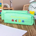 Σχολική Κασετίνα με Όνομα, σε Πετρόλ Χρώμα & Σχέδιο Pacman