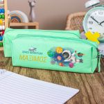 Σχολική Κασετίνα με Όνομα, σε Πετρόλ Χρώμα & Σχέδιο Astronaut