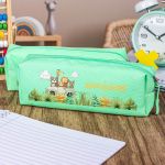 Σχολική Κασετίνα με Όνομα, σε Πετρόλ Χρώμα & Σχέδιο Σαφάρι