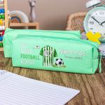 Σχολική Κασετίνα με Όνομα, σε Πετρόλ Χρώμα & Σχέδιο Φανέλα 3