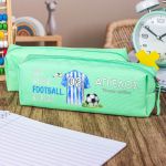 Σχολική Κασετίνα με Όνομα, σε Πετρόλ Χρώμα & Σχέδιο Φανέλα 5