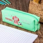 Σχολική Κασετίνα με Όνομα, σε Πετρόλ Χρώμα & Σχέδιο Φανέλα 1