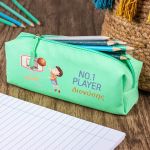 Σχολική Κασετίνα με Όνομα, σε Πετρόλ Χρώμα & Σχέδιο Μπάσκετ