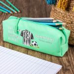 Σχολική Κασετίνα με Όνομα, σε Πετρόλ Χρώμα & Σχέδιο Φανέλα 4