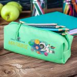 Σχολική Κασετίνα με Όνομα, σε Πετρόλ Χρώμα & Σχέδιο Astronaut