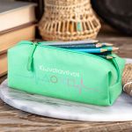 Σχολική Κασετίνα με Όνομα, σε Πετρόλ Χρώμα & Σχέδιο Play