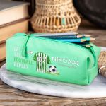 Σχολική Κασετίνα με Όνομα, σε Πετρόλ Χρώμα & Σχέδιο Φανέλα 3