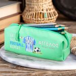 Σχολική Κασετίνα με Όνομα, σε Πετρόλ Χρώμα & Σχέδιο Φανέλα 5