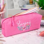 Σχολική Κασετίνα με Όνομα, σε Φούξια Χρώμα & Poppy