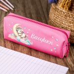 Σχολική Κασετίνα με Όνομα, σε Φούξια Χρώμα & Σχέδιο Όνειρο