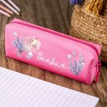 Σχολική Κασετίνα με Όνομα, σε Φούξια Χρώμα & Σχέδιο Ωκεανός