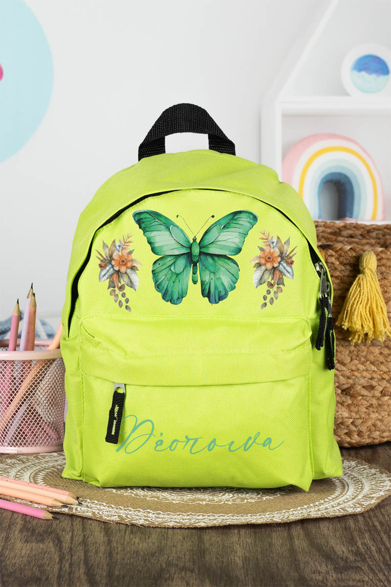 Σχολική Τσάντα Πλάτης Νηπιαγωγείου σε Λαχανί Χρώμα, Κήπος