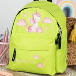 Σχολική Τσάντα Πλάτης Νηπιαγωγείου σε Λαχανί Χρώμα, Σύννεφα