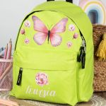 Σχολική Τσάντα Πλάτης Νηπιαγωγείου σε Λαχανί Χρώμα, Flowers