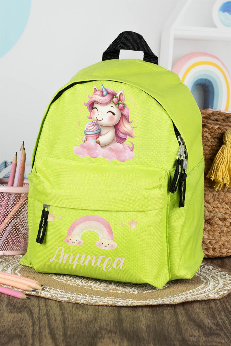 Σχολική Τσάντα Πλάτης Νηπιαγωγείου σε Λαχανί Χρώμα, Cloudy
