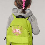 Σχολική Τσάντα Πλάτης Νηπιαγωγείου σε Λαχανί Χρώμα, Καρδίες
