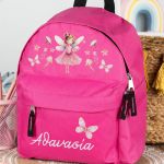 Σχολική Τσάντα Πλάτης Νηπιαγωγείου σε Φούξια Χρώμα, Νεράιδα