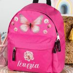 Σχολική Τσάντα Πλάτης Νηπιαγωγείου σε Φούξια Χρώμα, Flowers