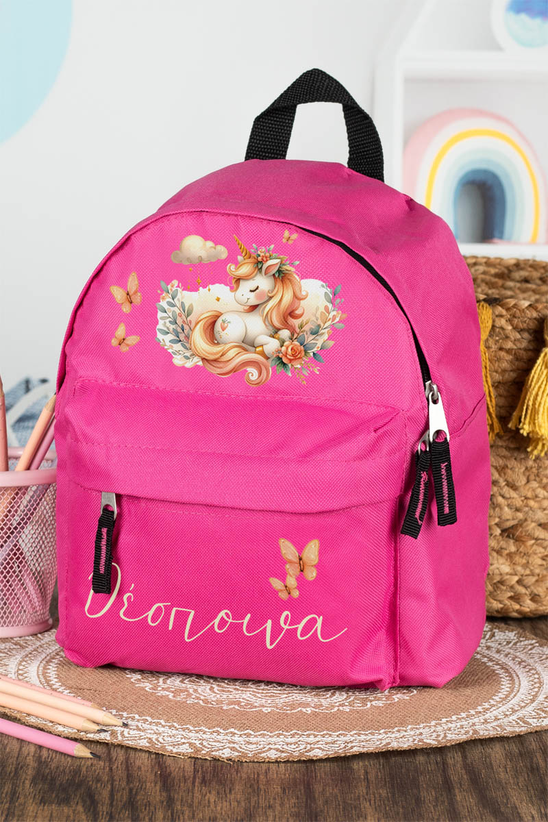 Σχολική Τσάντα Πλάτης Νηπιαγωγείου σε Φούξια Χρώμα, Paradise