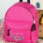 Σχολική Τσάντα Πλάτης Νηπιαγωγείου σε Φούξια Χρώμα, Bouquet