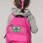 Σχολική Τσάντα Πλάτης Νηπιαγωγείου σε Φούξια Χρώμα, Κήπος
