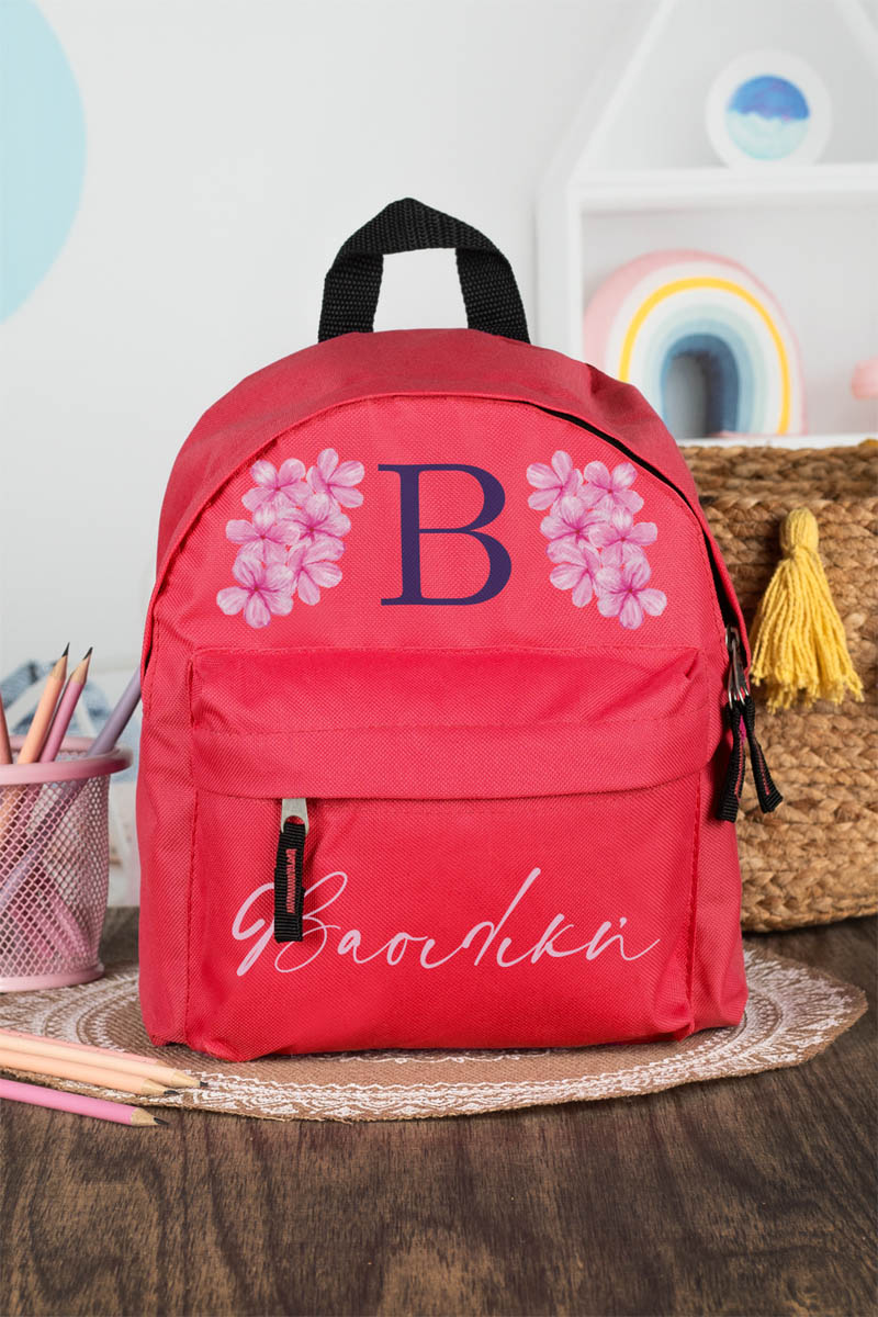 Σχολική Τσάντα Πλάτης Νηπιαγωγείου σε Κόκκινο Χρώμα, Αρχικό