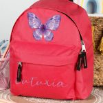 Σχολική Τσάντα Πλάτης Νηπιαγωγείου σε Κόκκινο Χρώμα, Purplefly