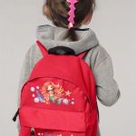 Σχολική Τσάντα Πλάτης Νηπιαγωγείου σε Κόκκινο Χρώμα, Γοργόνα