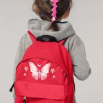 Σχολική Τσάντα Πλάτης Νηπιαγωγείου σε Κόκκινο Χρώμα, Butterfly