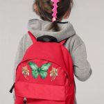 Σχολική Τσάντα Πλάτης Νηπιαγωγείου σε Κόκκινο Χρώμα, Κήπος