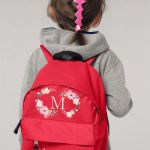 Σχολική Τσάντα Πλάτης Νηπιαγωγείου σε Κόκκινο Χρώμα, Άνθος