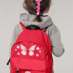 Σχολική Τσάντα Πλάτης Νηπιαγωγείου σε Κόκκινο Χρώμα, Flowers