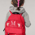 Σχολική Τσάντα Πλάτης Νηπιαγωγείου σε Κόκκινο Χρώμα, Κύκνος